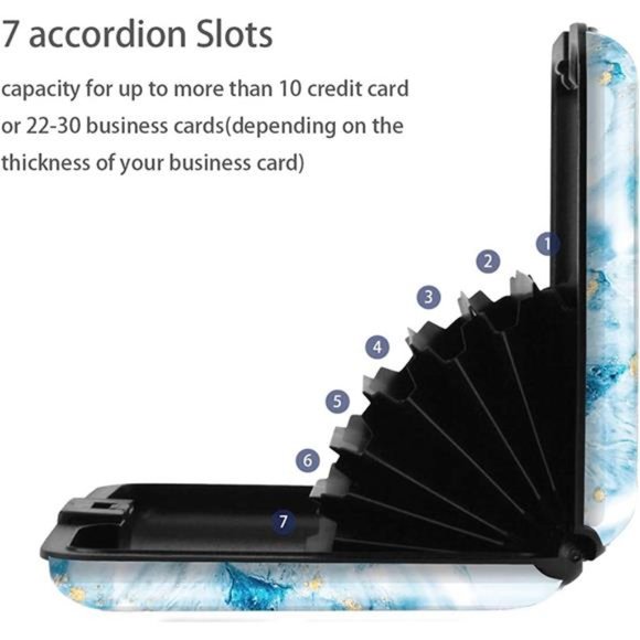 Mini Credit Card Holder, RFID Blocking Slim Hard Card Case ID Case Travel Wallet - Picture 2 of 7